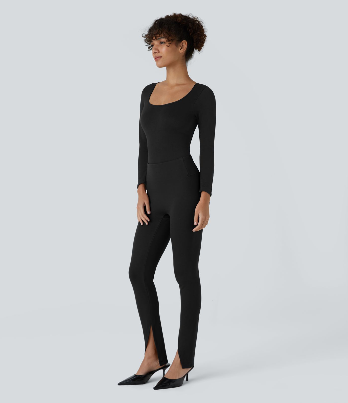 Halara Flex™ high-waisted front split workout pants