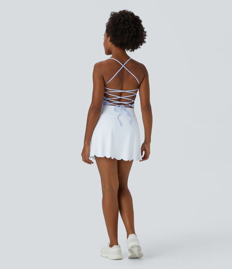 Spaghetti strap yoga top sales