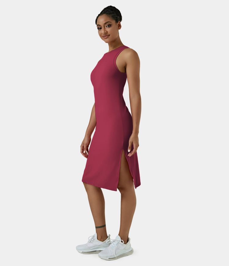 Vestido Midi Vestido Rojo Kiabi Vestidos Rojos Vestidos De Punto