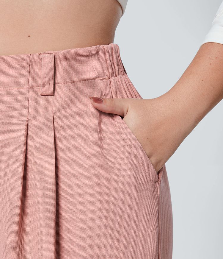 Women's Halara Flex™ High Waisted Pocket Wide Leg Waffle