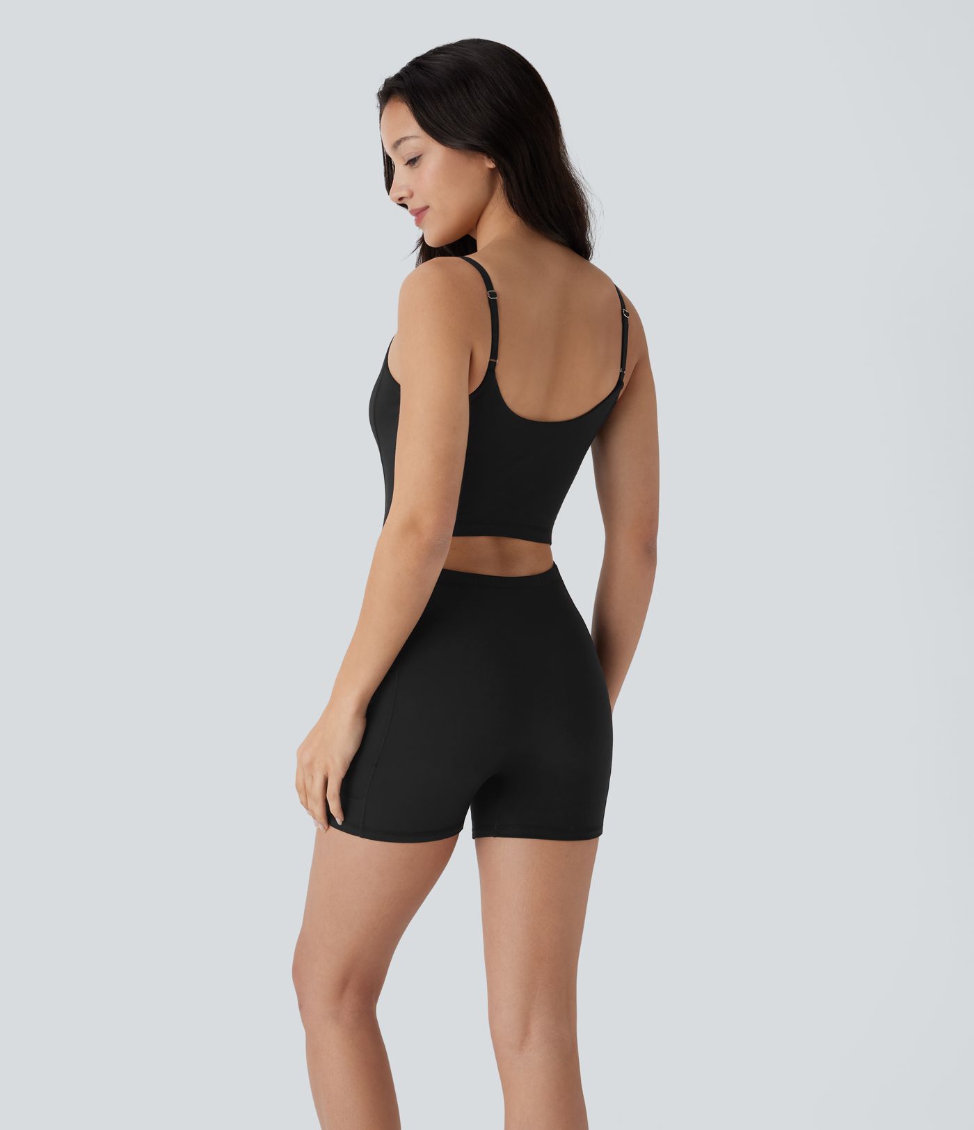 Sleeveless Pocket Mini 2-piece Set Mesh Yoga Active Dress-Easy Peezy