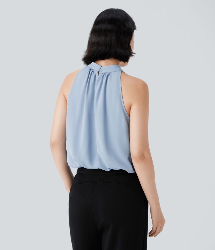 Anahtarlık Sırtlı Kolsuz Kavisli Etek İş Bluzu