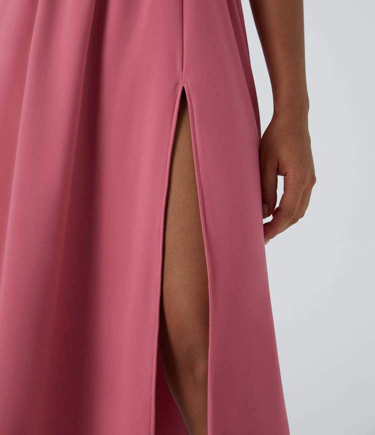 Padded Midi Casual Dress A-C Cups