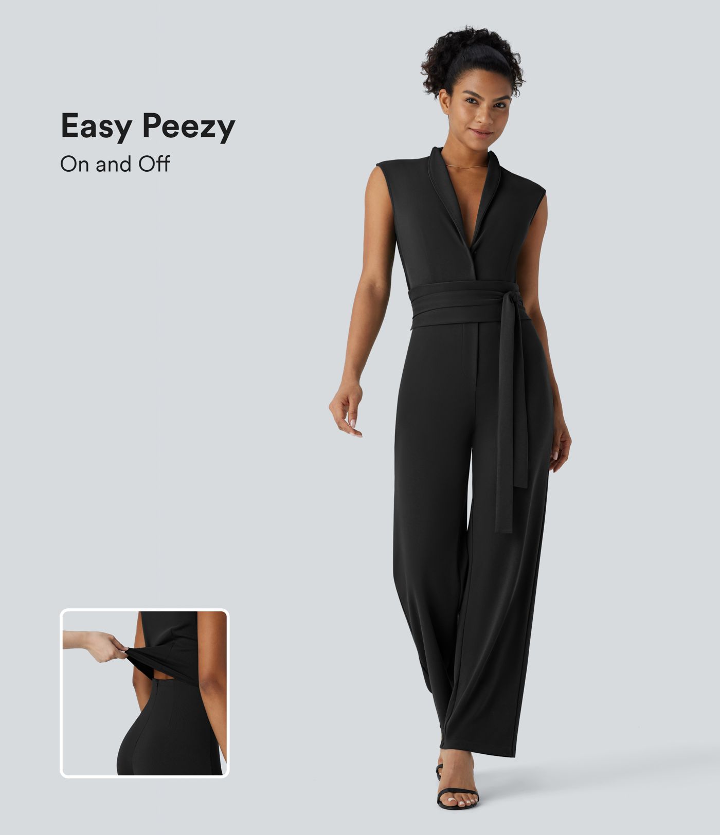 Combinaison de Travail Sans Manches avec Ceinture et Poches - Édition Facile