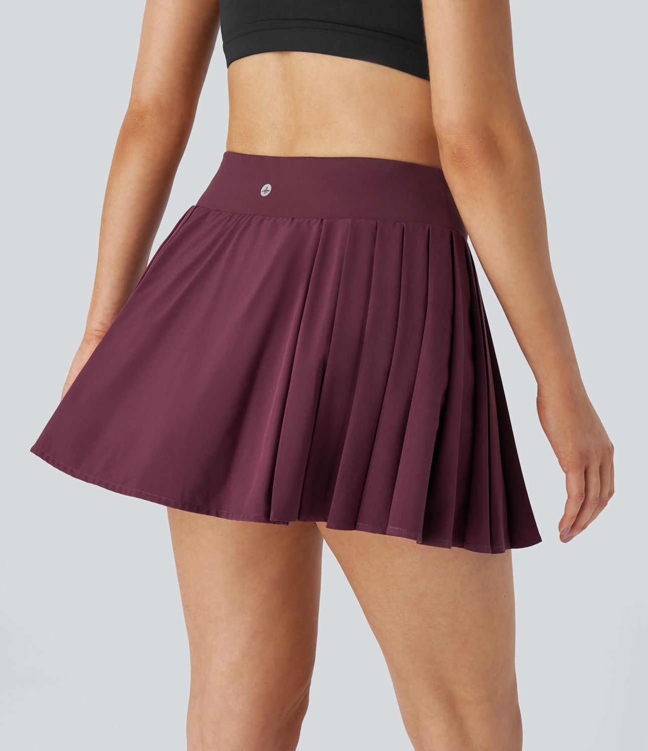 Breezeful™ High Waist 2-in-1 Side Pocket Pleated Mini Quick Dry Tennis Skirt