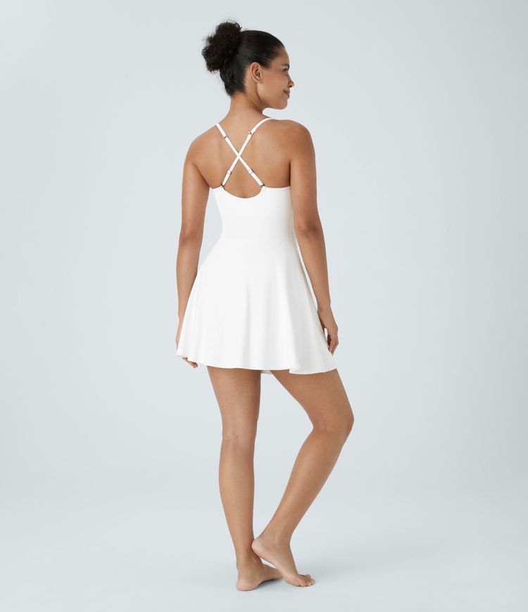 SoftlyZero™ Plush 2-in-1 Pocket Mini Slip Dance Active Dress