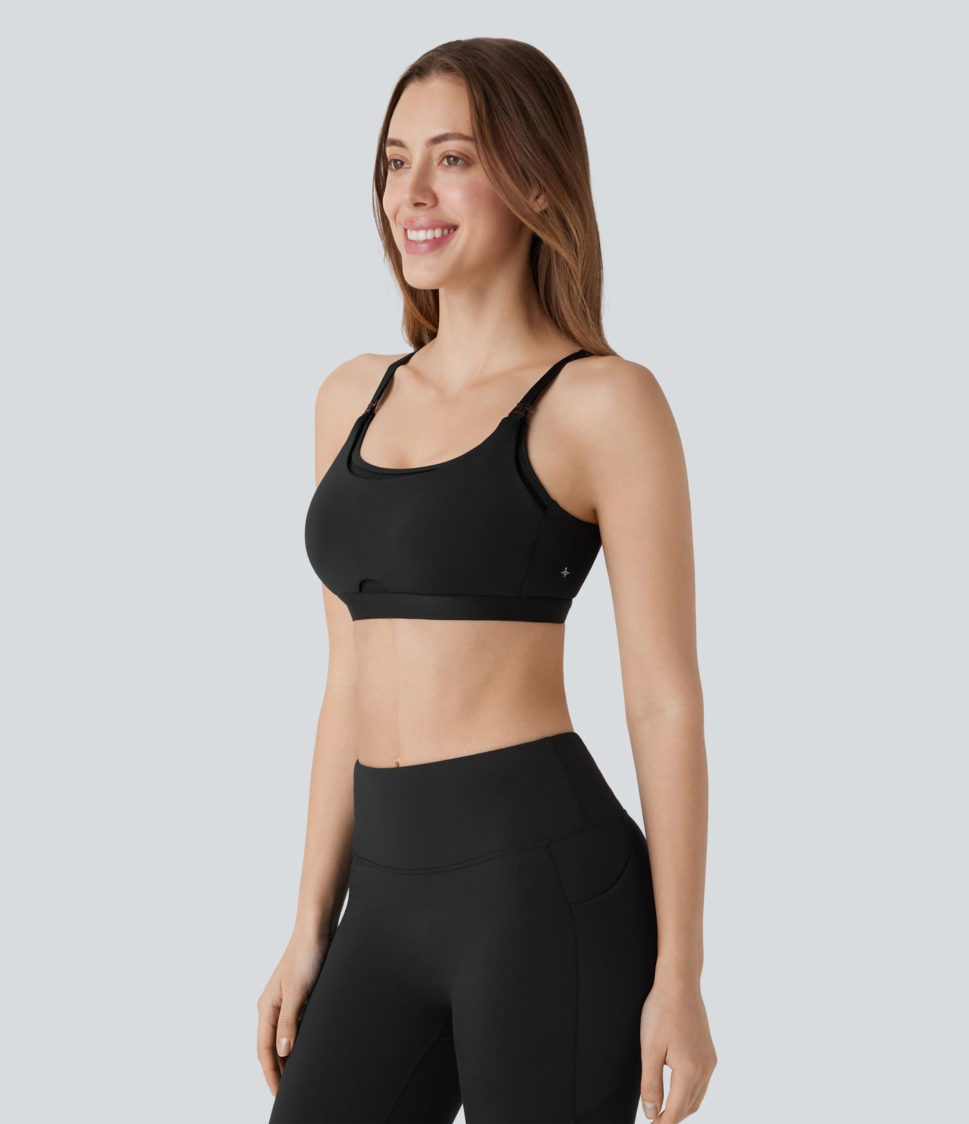 SpeedWave™ Medium Support Adjustable Hook Quick Dry Nursing Workout Sports Bra A-C Cups