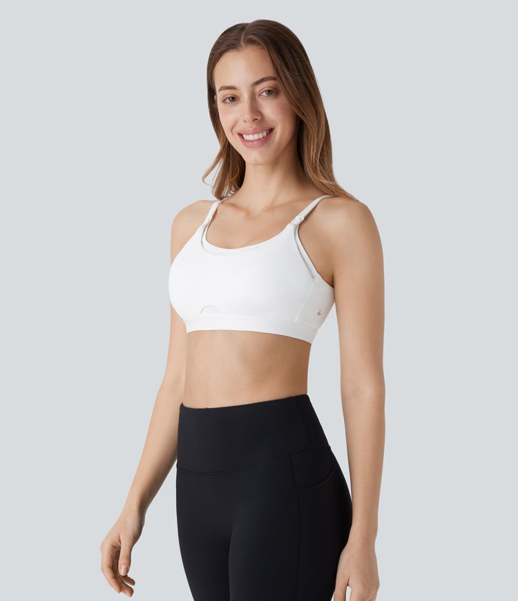 SpeedWave™ Medium Support Adjustable Hook Quick Dry Nursing Workout Sports Bra A-C Cups