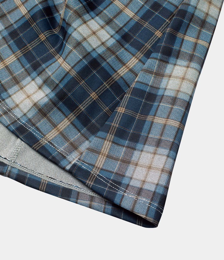 High Waisted 2-in-1 Pocket Plaid Pleated Mini Casual Skirt