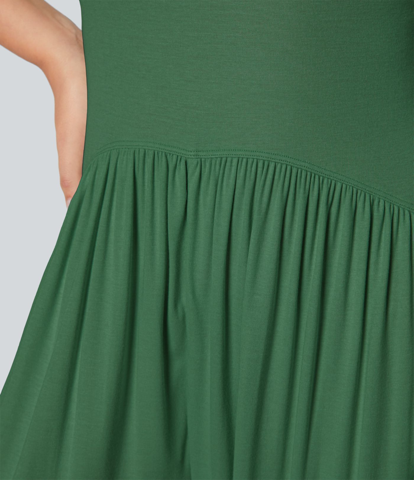 Ribbed Tube Backless Side Pocket Casual Jumpsuit