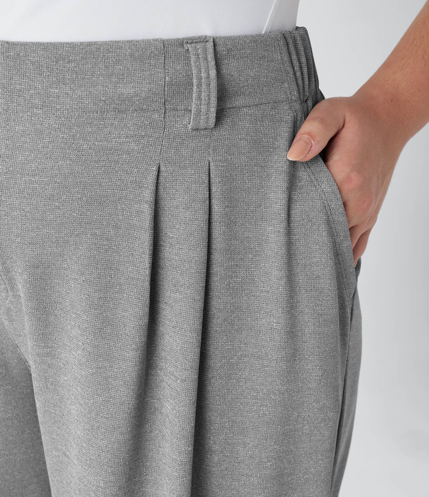 Halara Flex™ High Waisted Pocket Wide Leg Waffle Women Suit Work Plus Size Pants