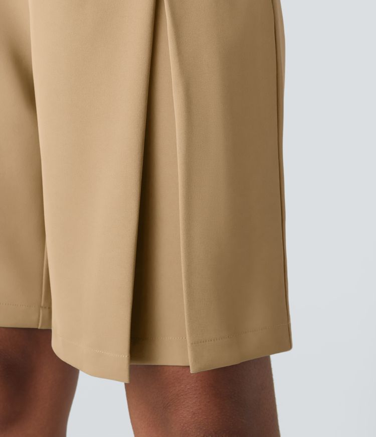 Short Casual Bermuda à Taille Haute Poches Latérales
