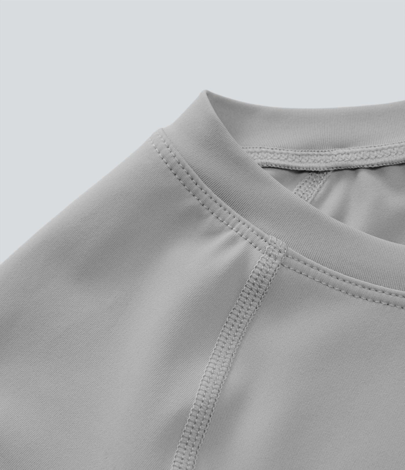 Solid Thumb Hole Cropped Yoga Sports Top