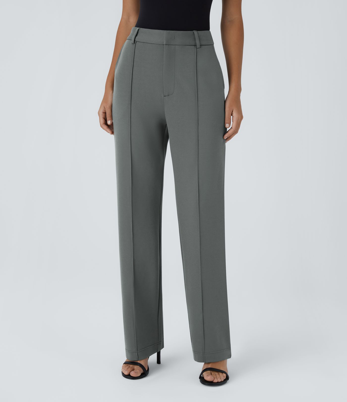 Halara Flex™ High Waisted Zipper Pocket Straight Leg Work Pants