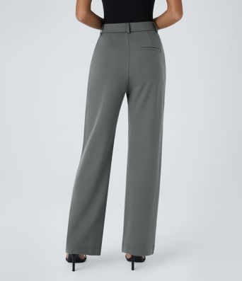 Halara Flex™ High Waisted Zipper Pocket Straight Leg Work Pants
