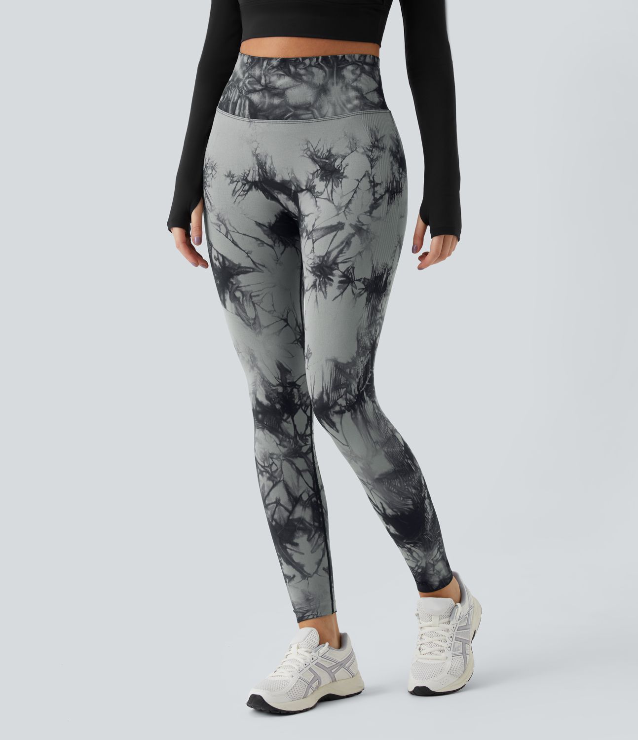 Seamless Flow High Waist Tie-Dye Yoga Leggings