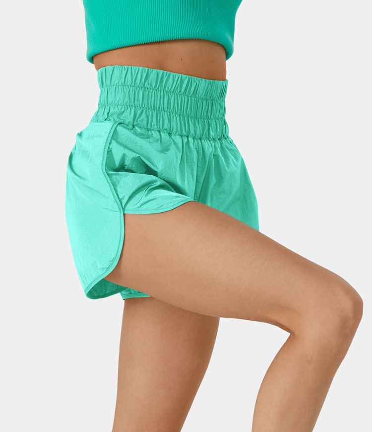 Short 6,3cm Casual 2-en-1 Super Taille Haute avec Ourlet Fendu