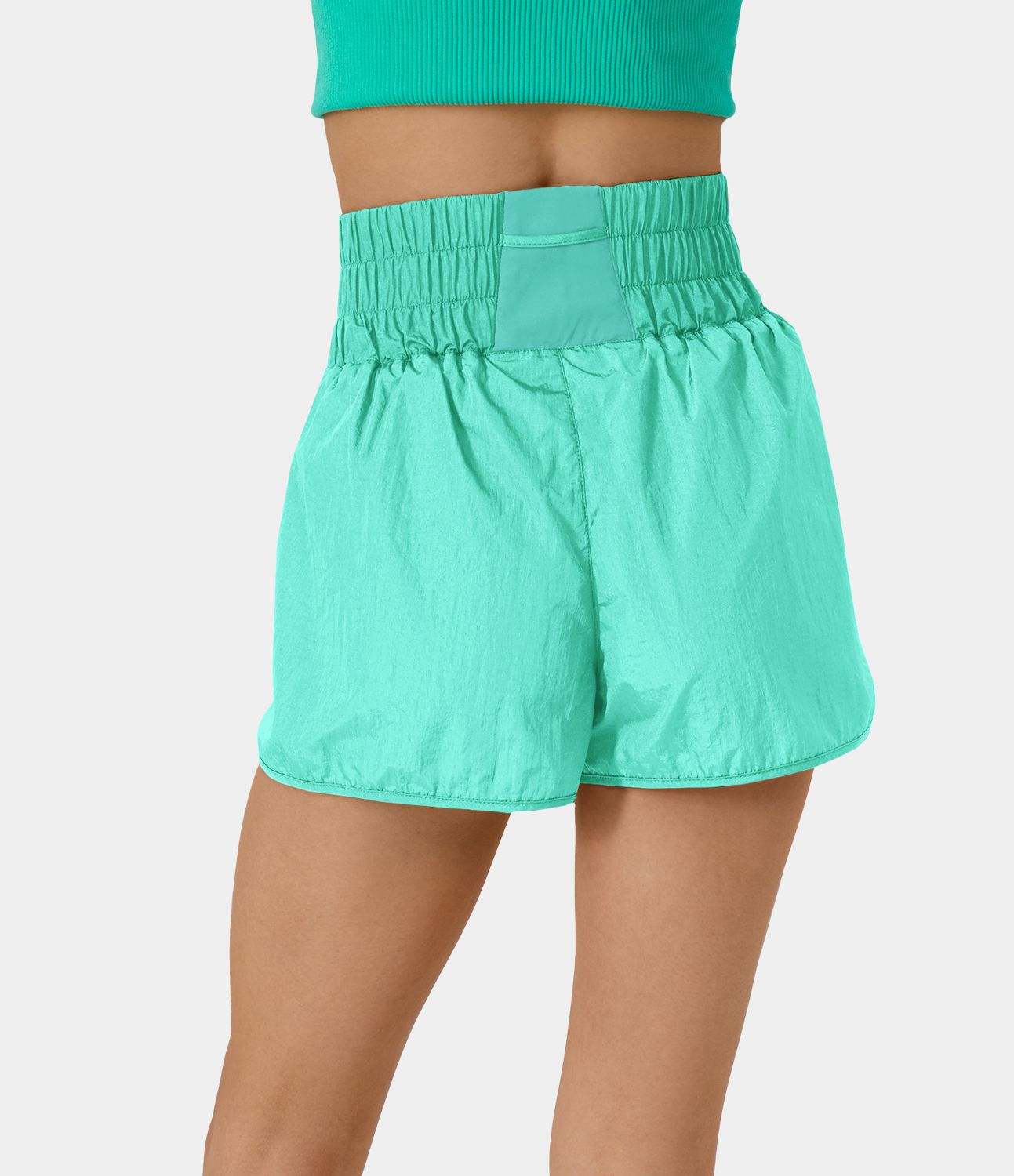 Short 6,3cm Casual 2-en-1 Super Taille Haute avec Ourlet Fendu