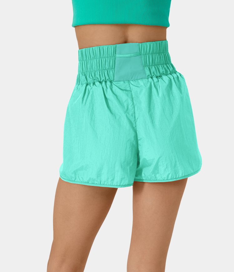 Short 6,3cm Casual 2-en-1 Super Taille Haute avec Ourlet Fendu