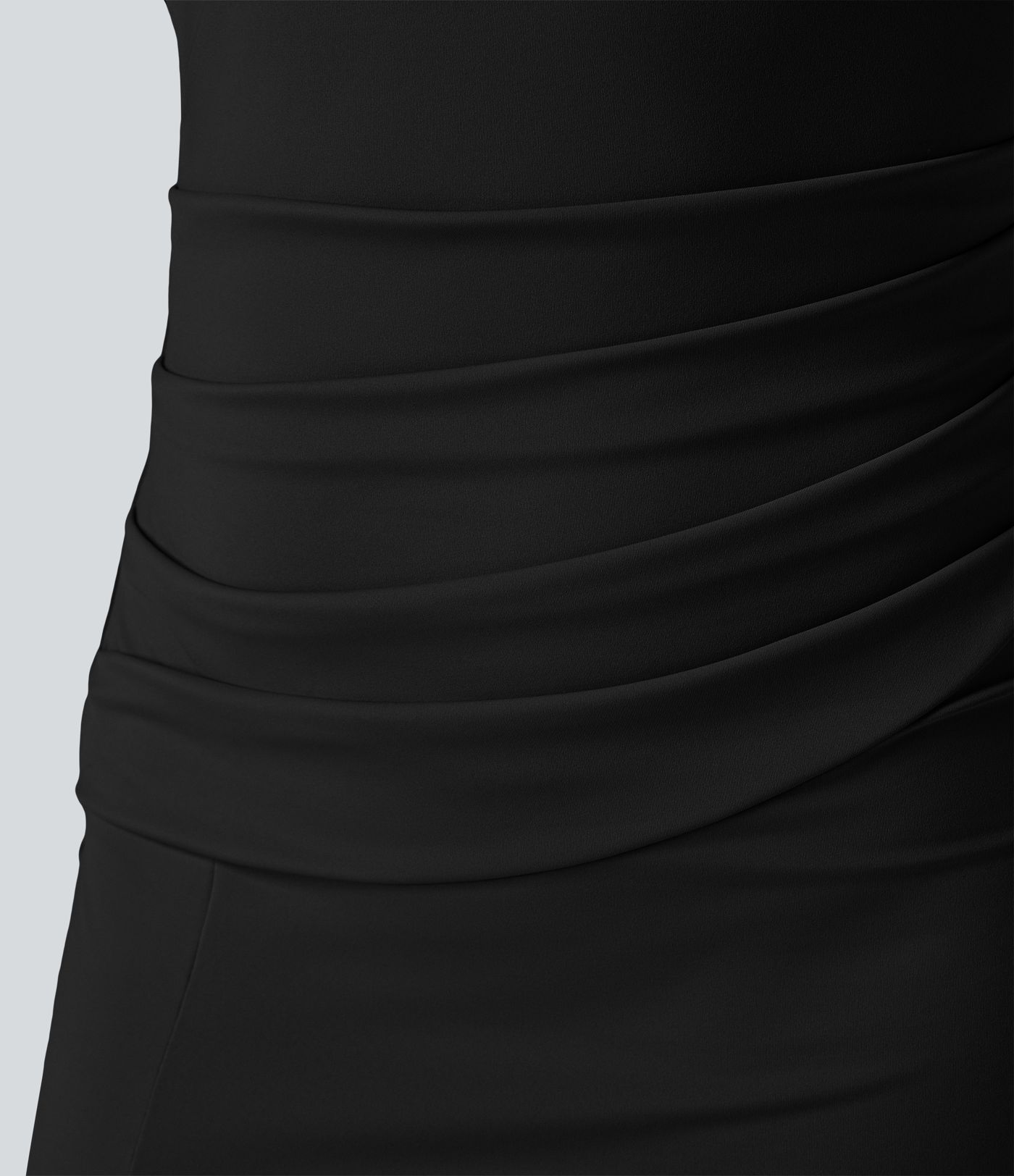 Softlyzero™ Airy Square Neck Backless Corset Ruched Split Bodycon Midi  Bridesmaid and Wedding Guest Dress