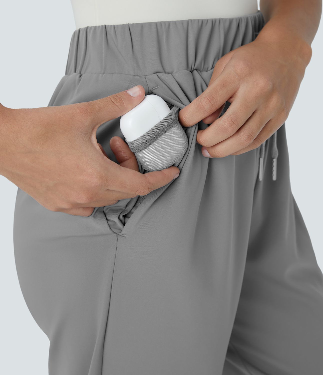 Halara Flex™ 미드웨이스트 드로우스트링 사이드 포켓 워크룩 팬츠