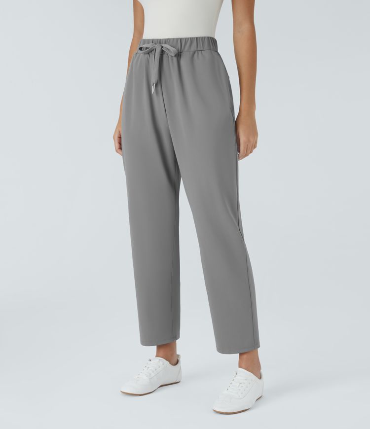 Halara Flex™ 미드웨이스트 드로우스트링 사이드 포켓 워크룩 팬츠