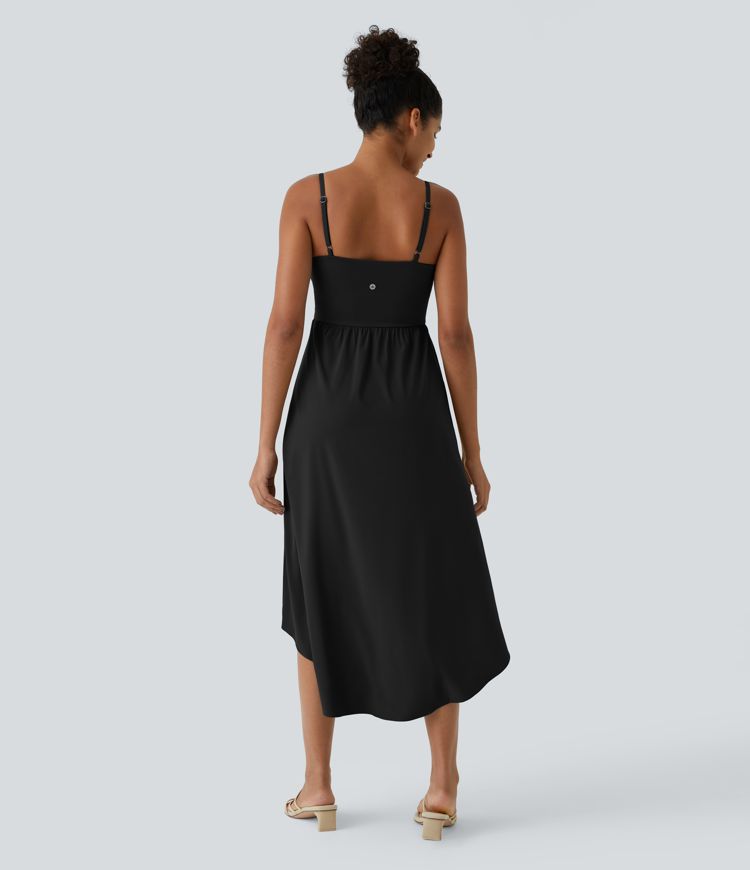 Breezeful™ High Low 2-Piece Pocket Flowy Midi Quick Dry Casual Dress