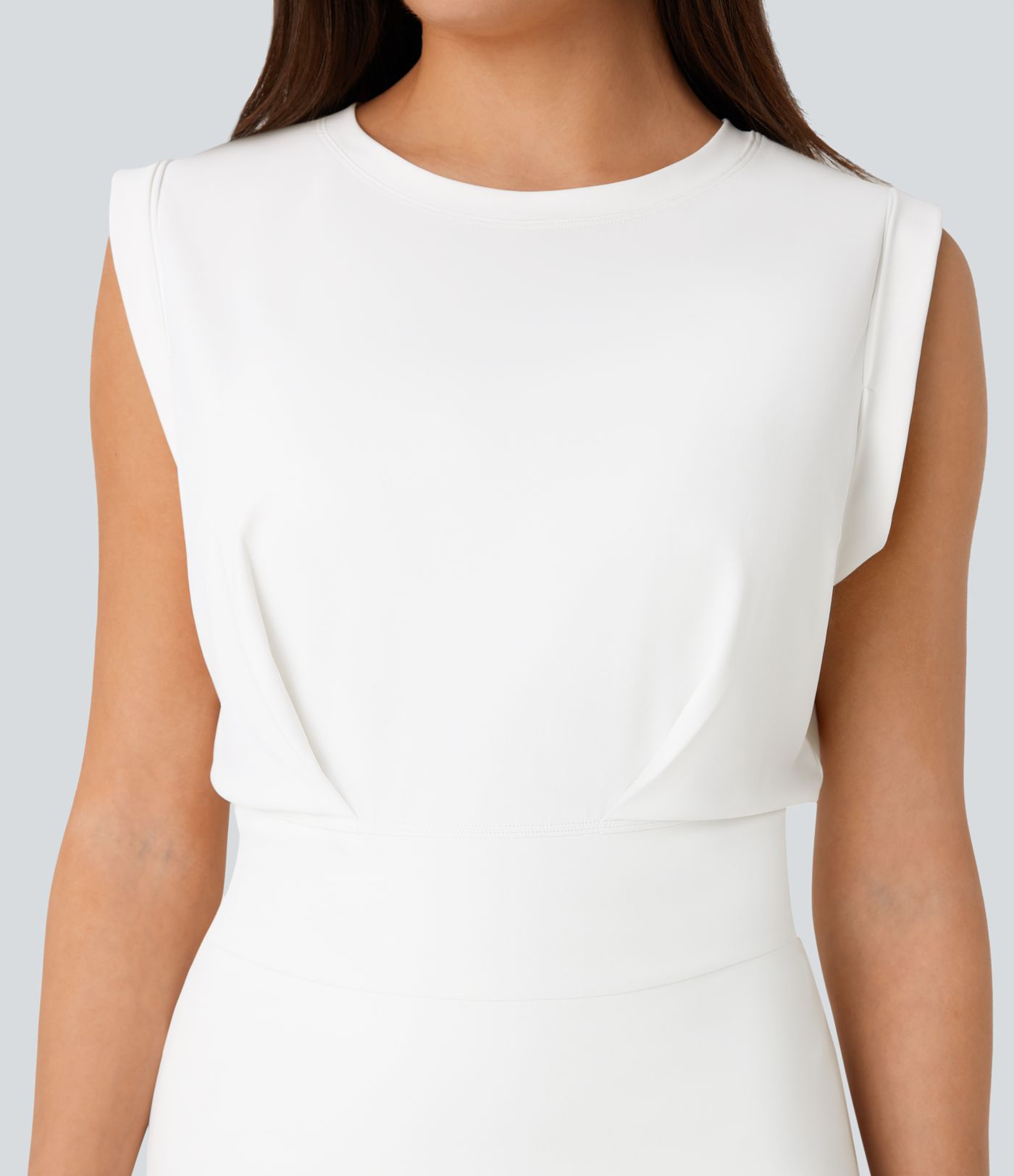 Vestido Softlyzero™ QuickDry activo conjunto 2 piezas sin mangas pliegue bolsillo lateral minivestido deportivo secado rápido pickleball