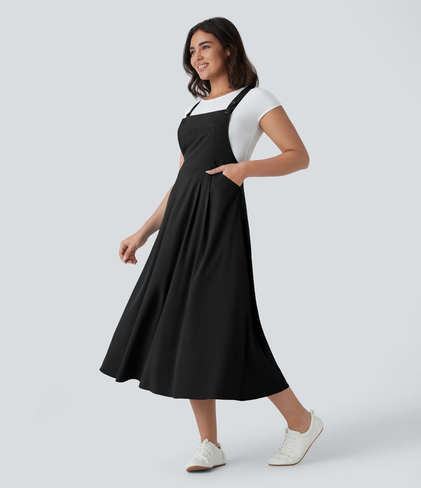 Breezeful™ Pockets Flowy Quick Dry Midi Casual Dress