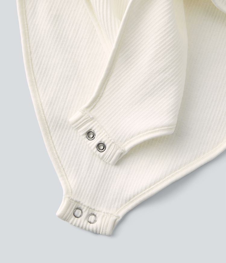 Body sans couture décontracté col carré à manches courtes