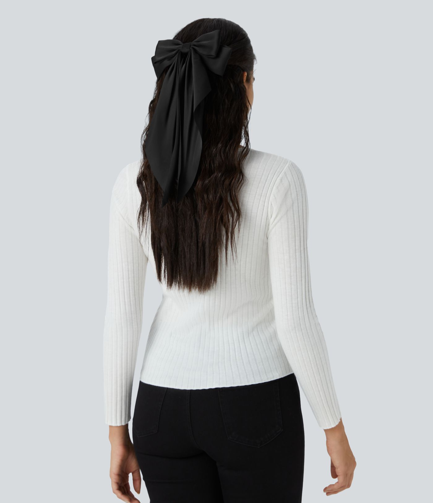 Pinza pelo metal forma lazo cola larga