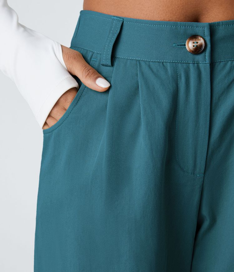 Mid Rise Casual Cotton Joggers with Pockets