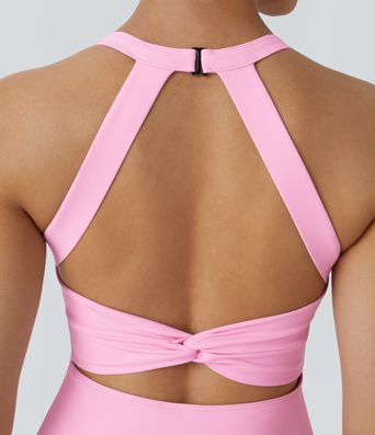 SoftlyZero™ Airy Backless Twisted Cool Touch Dance Active Dress-Easy Peezy Edition