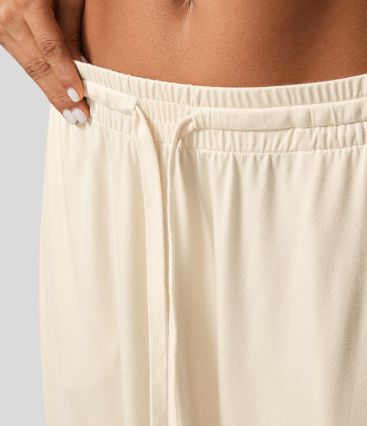 Low Rise Drawstring Side Pocket Harem Yoga Pants