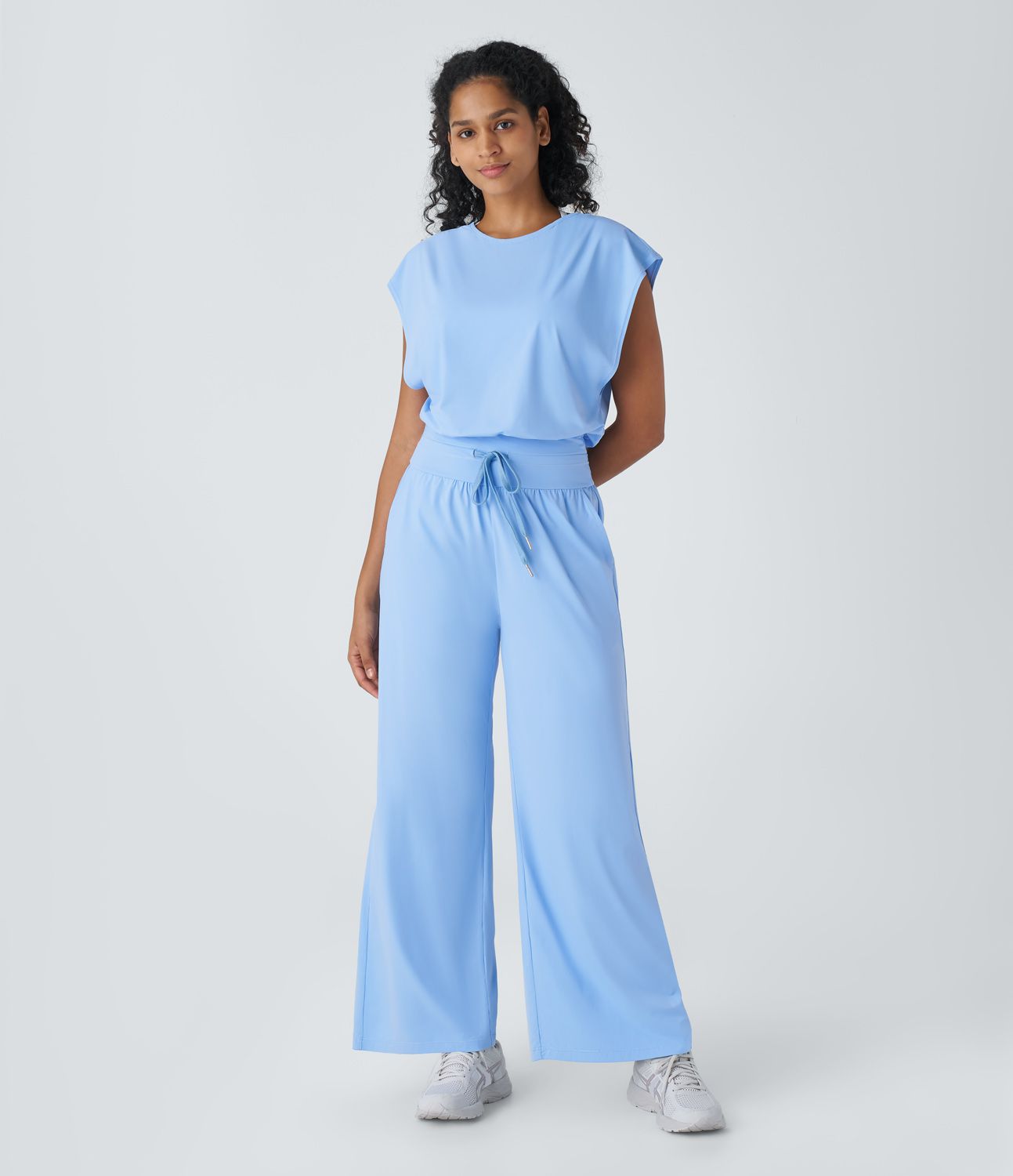 G-Hook cutout drawstring side pocket cool touch outdoor jumpsuit