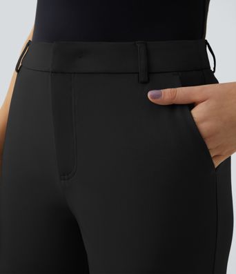 Halara Flex™ Mid Rise Pocket Straight Leg Work Pants