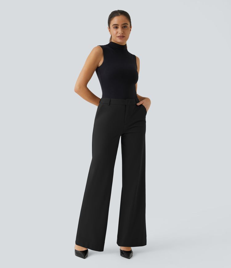 Halara Flex™ Mid Rise Pocket Straight Leg Work Pants