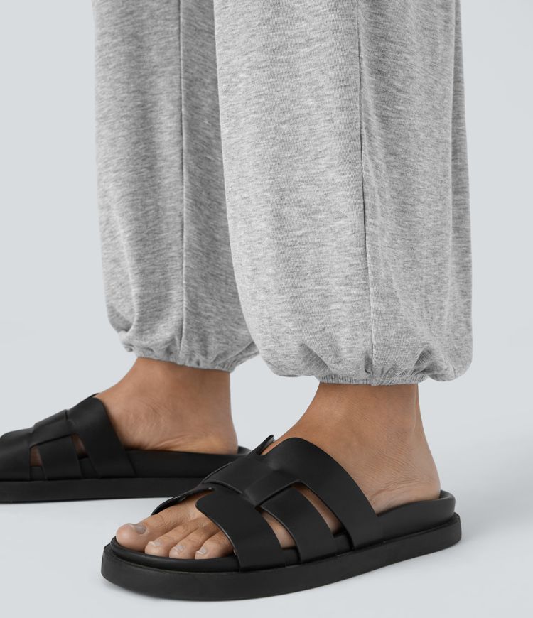 Ribbed Tube Backless Side Pocket Casual Jumpsuit