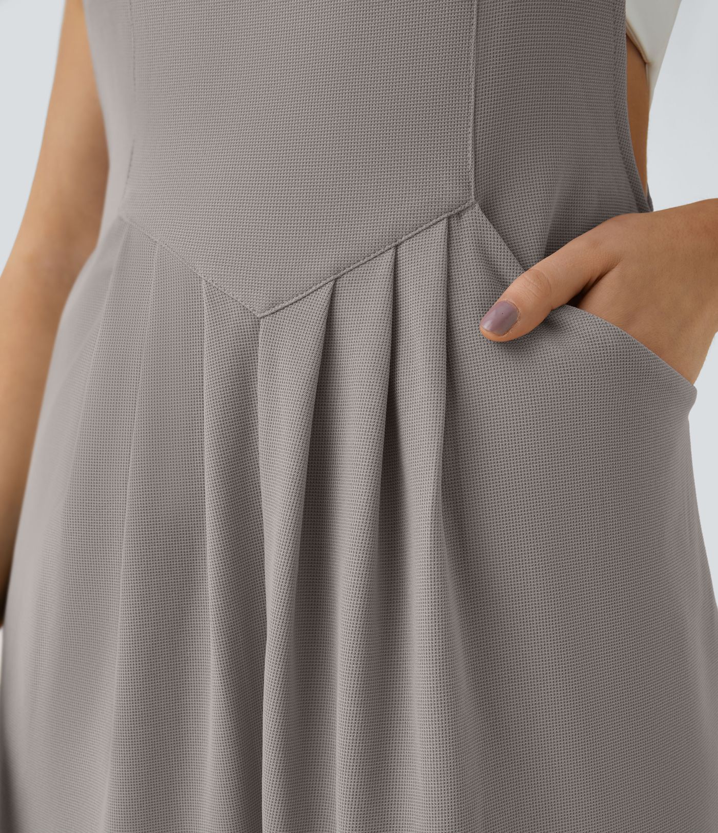 Pockets Waffle Casual Jogger Overalls