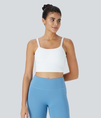 Double Straps Cropped Yoga Tank Top