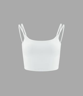 Double Straps Cropped Yoga Tank Top