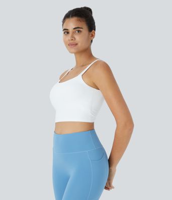 Double Straps Cropped Yoga Tank Top