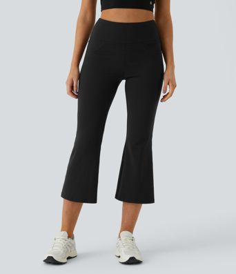 DayStretch High Waisted Pocket Capri Flare Yoga Leggings