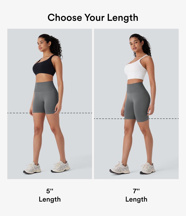 Pantalón corto yoga ciclista tiro alto control abdomen realce glúteo 12.5cm