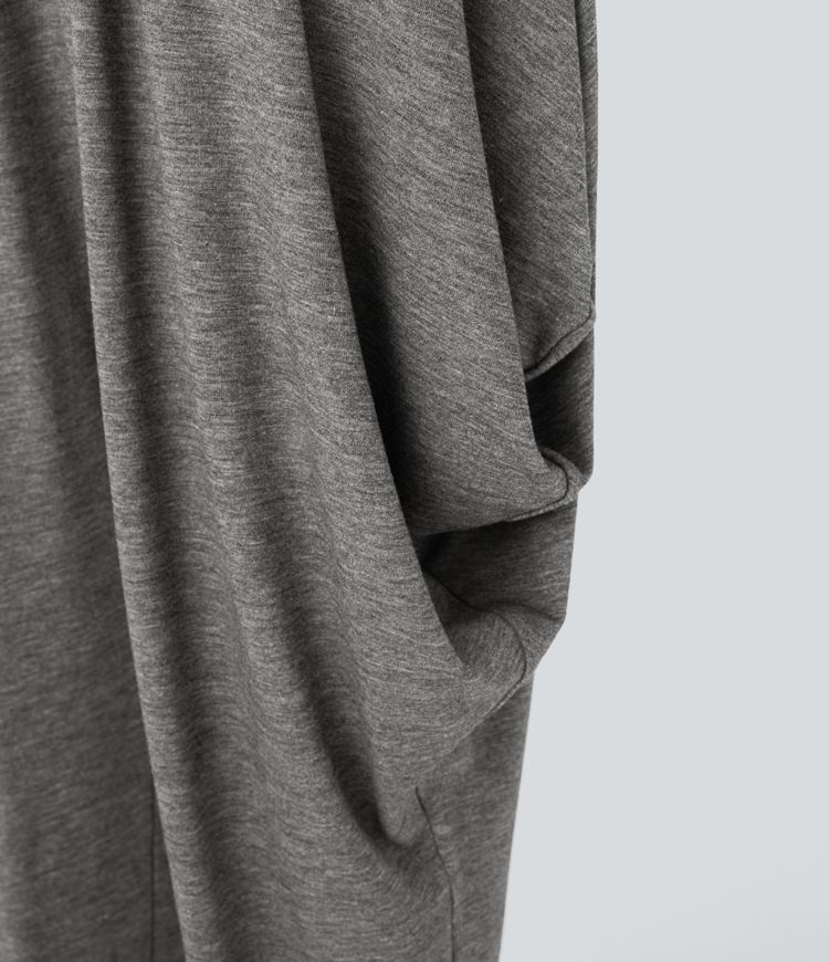 Halter Neck Backless Layered Side Pocket Casual Jumpsuit