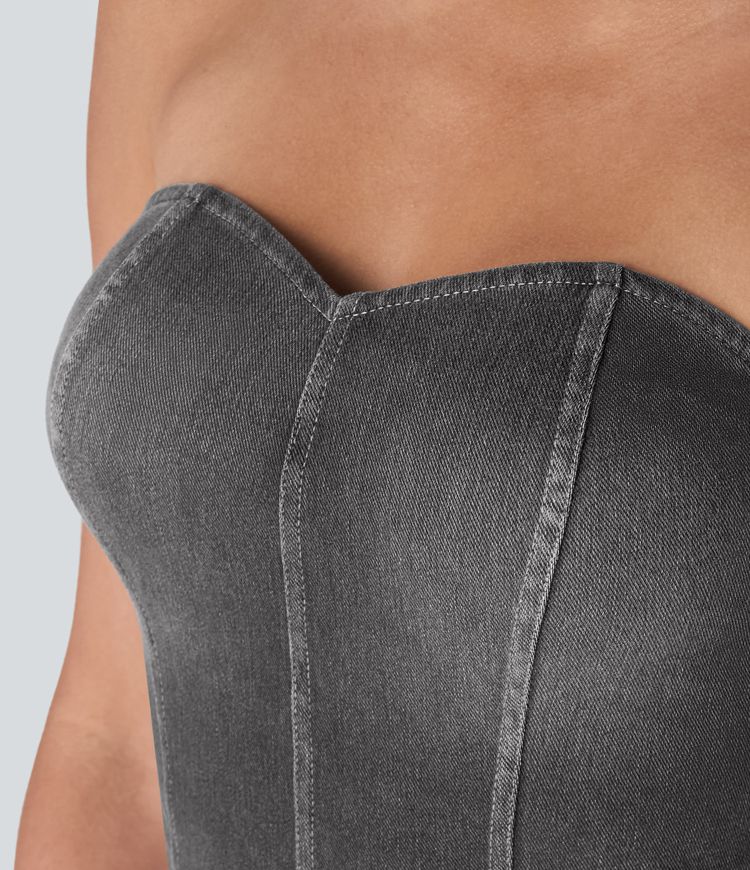 Halara Flex™ Tube Bodycon Denim Mini Casual Dress