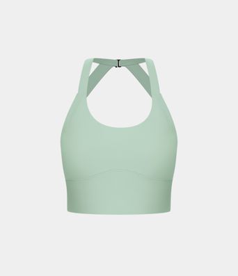 SoftlyZero™ Plush Cut Out Cropped Yoga Tank Top