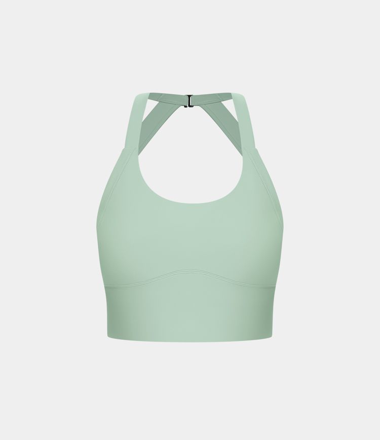 SoftlyZero™ Plush Cut Out Cropped Yoga Tank Top
