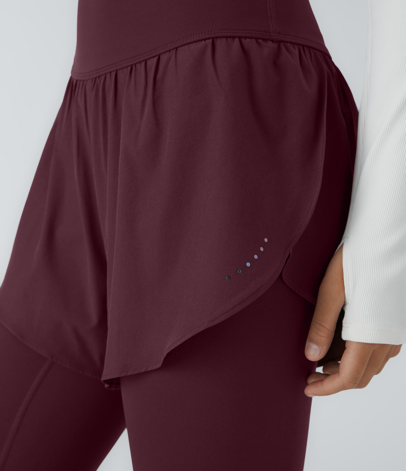 Breezeful™ High Waist Reflective Dot Side Pocket 2-in-1 7/8 Quick Dry Training Leggings