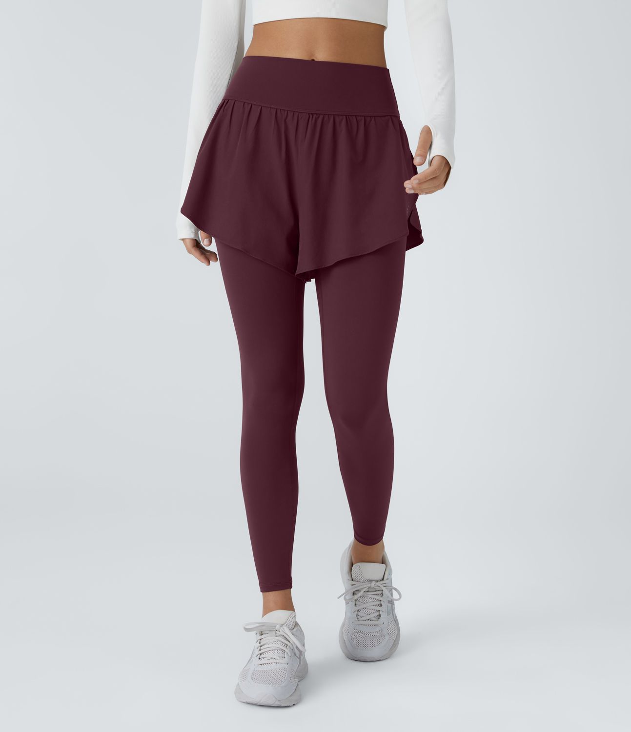 Breezeful™ High Waist Reflective Dot Side Pocket 2-in-1 7/8 Quick Dry Training Leggings